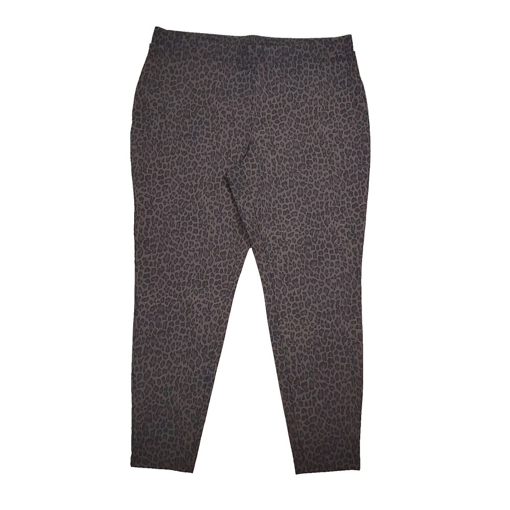 Philosophy Republic Leopard Print Leggings Pants Sz 2x Stretch Animal Brown